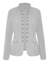 Load image into Gallery viewer, Maolijer Women's Open Front Buttons Work Office Blazer Casual Business Jacket Suit with Pockets