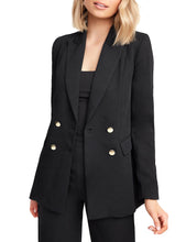 Load image into Gallery viewer, Maolijer Women's Open Front Buttons Work Office Blazer Casual Business Jacket Suit with Pockets