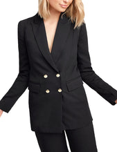 Load image into Gallery viewer, Maolijer Women's Open Front Buttons Work Office Blazer Casual Business Jacket Suit with Pockets