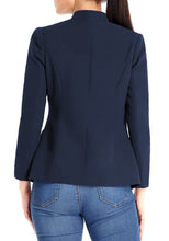 Load image into Gallery viewer, Maolijer Women's Open Front Buttons Work Office Blazer Casual Business Jacket Suit with Pockets