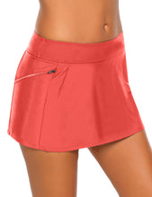 Load image into Gallery viewer, Maolijer Women's High Waist Swimsuit Bikini Tankini Bottom Shirred Swim Skirt