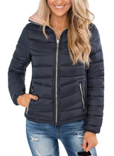 Load image into Gallery viewer, Maolijer Women's Reversible Puffer Jacket Lightweight Packable Full-Zip Water-Resistant Winter Coat