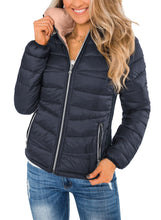 Load image into Gallery viewer, Maolijer Women's Reversible Puffer Jacket Lightweight Packable Full-Zip Water-Resistant Winter Coat
