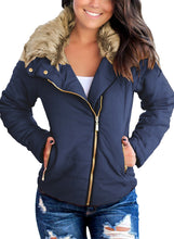 Load image into Gallery viewer, Maolijer Women's Reversible Puffer Jacket Lightweight Packable Full-Zip Water-Resistant Winter Coat