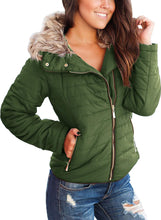 Load image into Gallery viewer, Maolijer Women's Reversible Puffer Jacket Lightweight Packable Full-Zip Water-Resistant Winter Coat