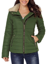 Load image into Gallery viewer, Maolijer Women's Reversible Puffer Jacket Lightweight Packable Full-Zip Water-Resistant Winter Coat