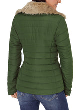 Load image into Gallery viewer, Maolijer Women's Reversible Puffer Jacket Lightweight Packable Full-Zip Water-Resistant Winter Coat