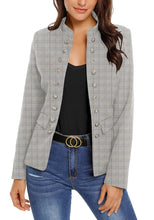 Load image into Gallery viewer, Maolijer Women's Open Front Buttons Work Office Blazer Casual Business Jacket Suit with Pockets