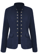 Load image into Gallery viewer, Maolijer Women's Open Front Buttons Work Office Blazer Casual Business Jacket Suit with Pockets