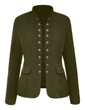Load image into Gallery viewer, Maolijer Women's Open Front Buttons Work Office Blazer Casual Business Jacket Suit with Pockets
