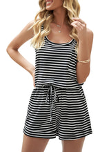 Load image into Gallery viewer, Maolijer Women&#39;s Casual Sleeveless Romper Elastic Waist Pockets Short Jumpsuit