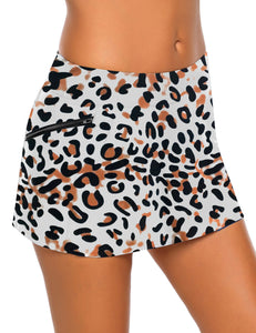 Maolijer Women's High Waist Swimsuit Bikini Tankini Bottom Shirred Swim Skirt